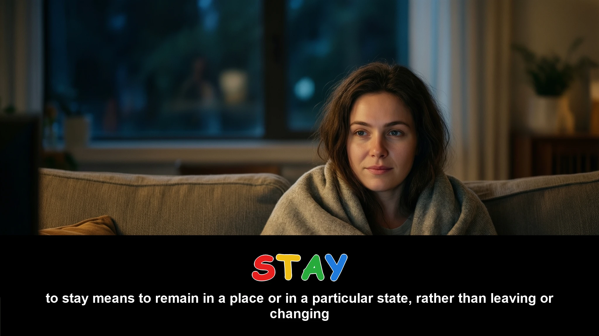 English Illustration for stay